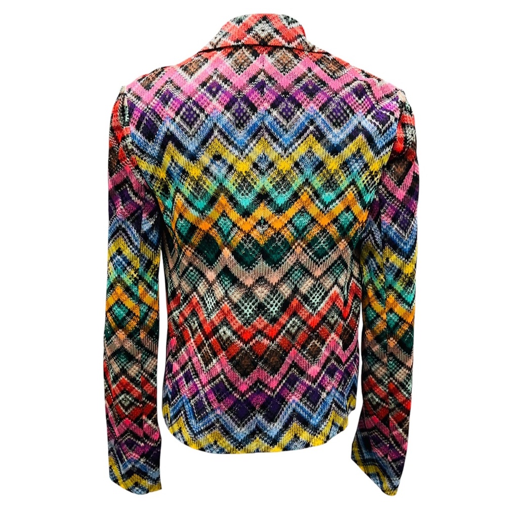 MISSONI MULTI ZIG ZAG KNIT JACKET - image 3